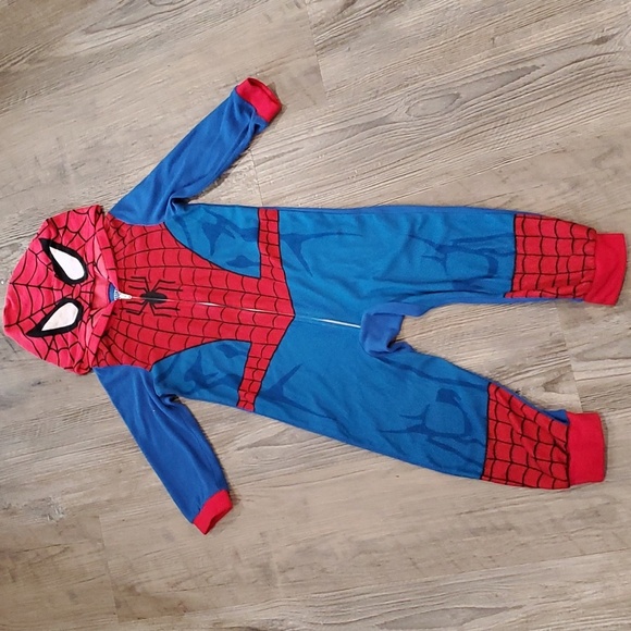Marvel Comic Spider-Man One Piece Pajamas Size XS - Picture 1 of 5